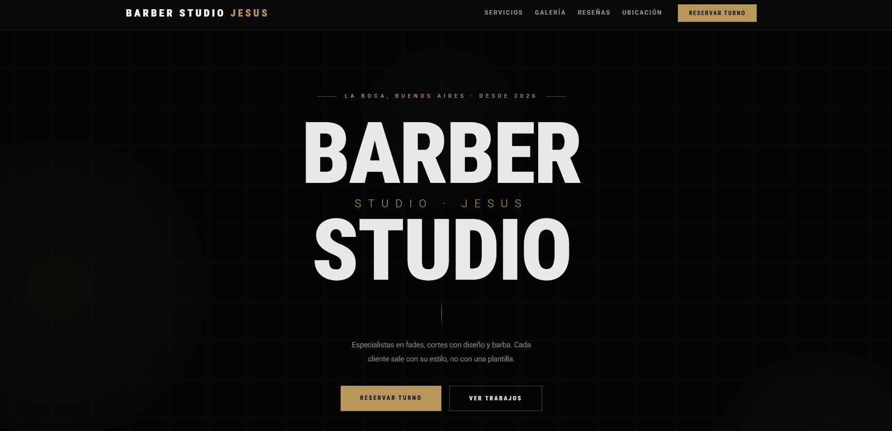 Ejemplo de Landing Page hecha por ZUVIX STUDIO